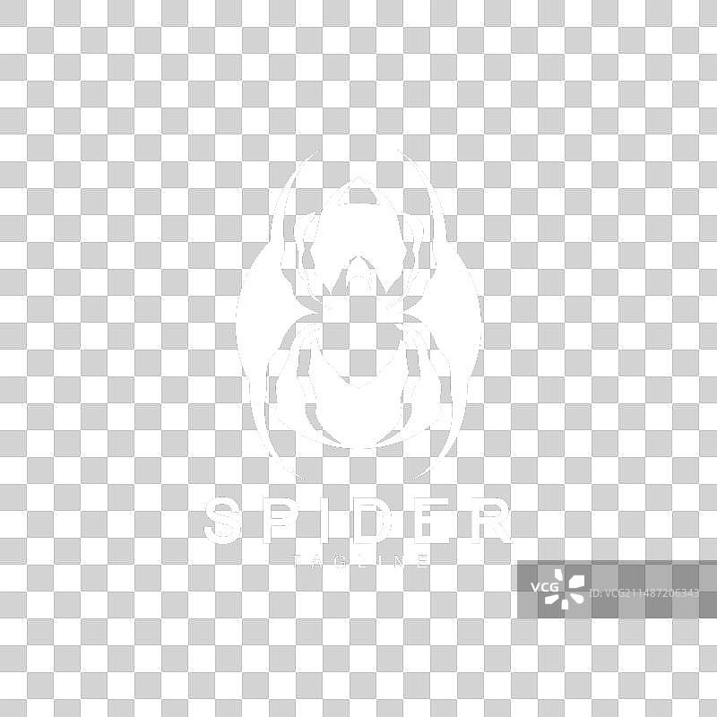 蜘蛛Logo昆虫动物简约设计图片素材