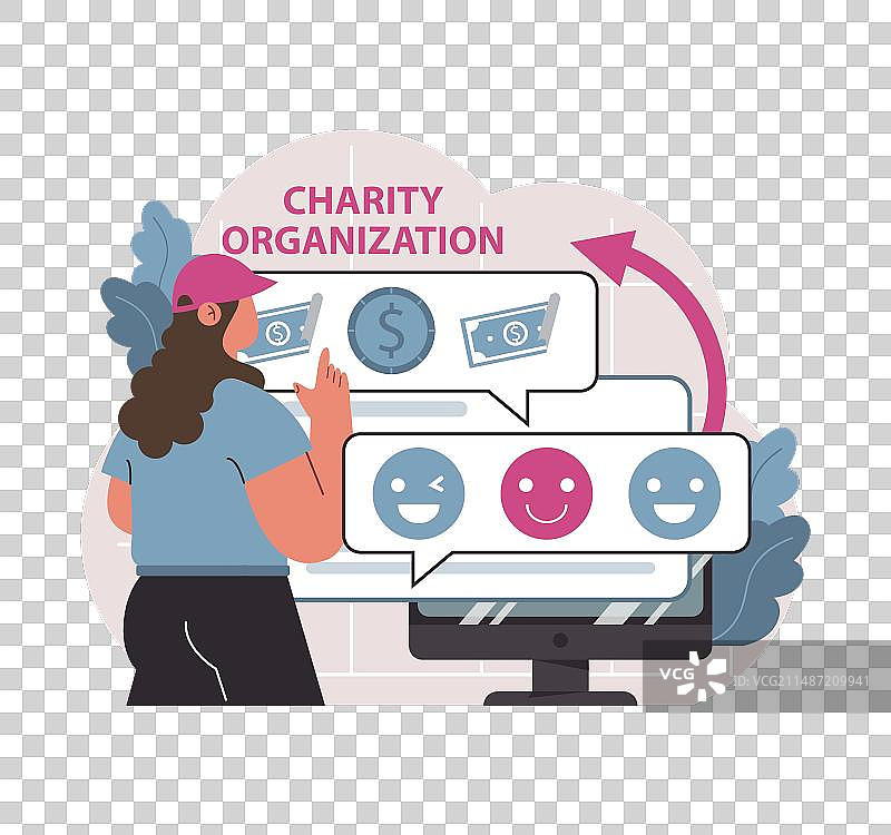 在线慈善和慈善基金会网站图片素材