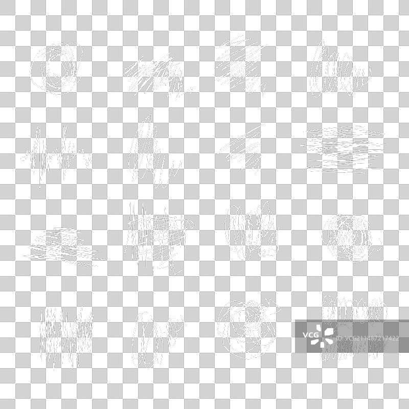 笔划删除线笔刷合集图片素材