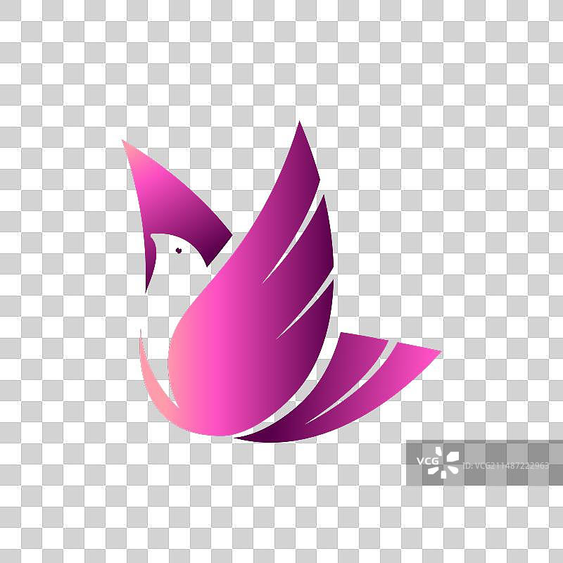 飞鸟鸽子logo设计图片素材