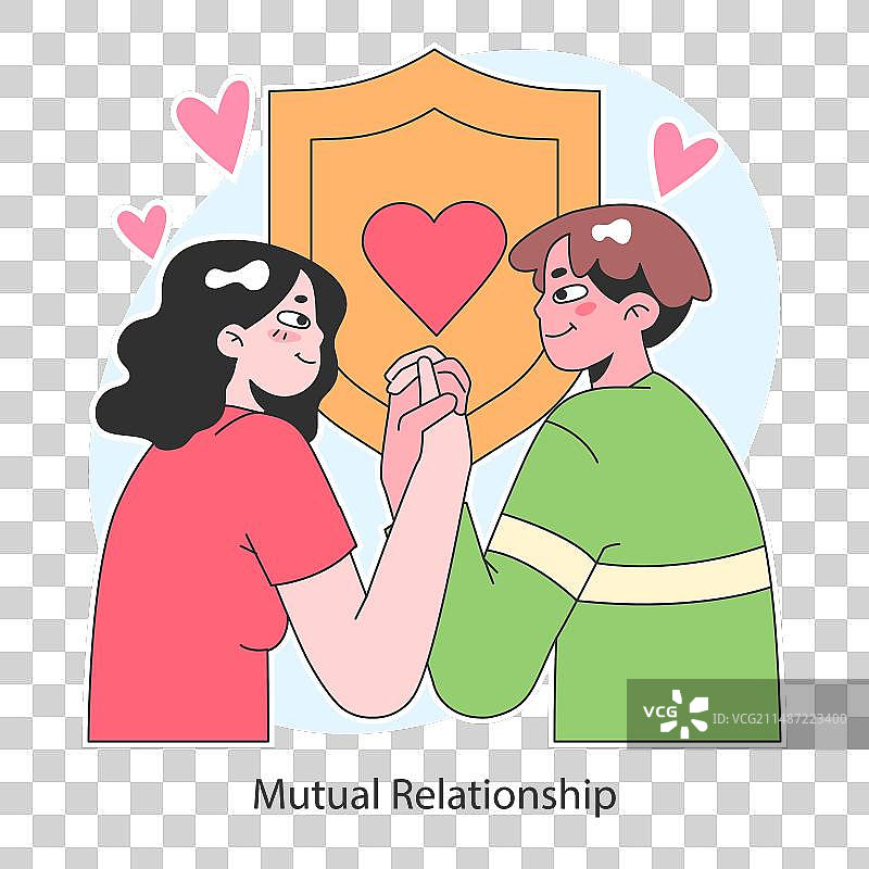 互助关系健康和谐的纽带图片素材