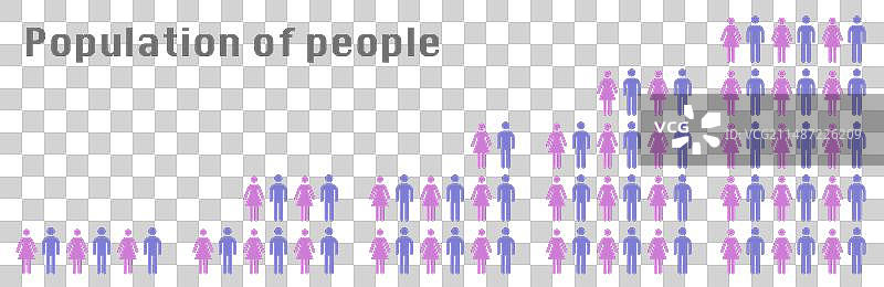 用于演示或网站的性别象形图图片素材