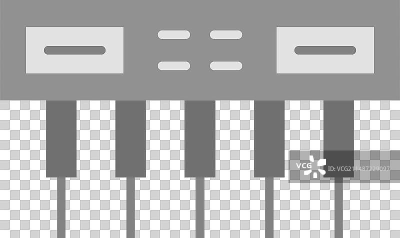 钢琴键盘图标图像图片素材