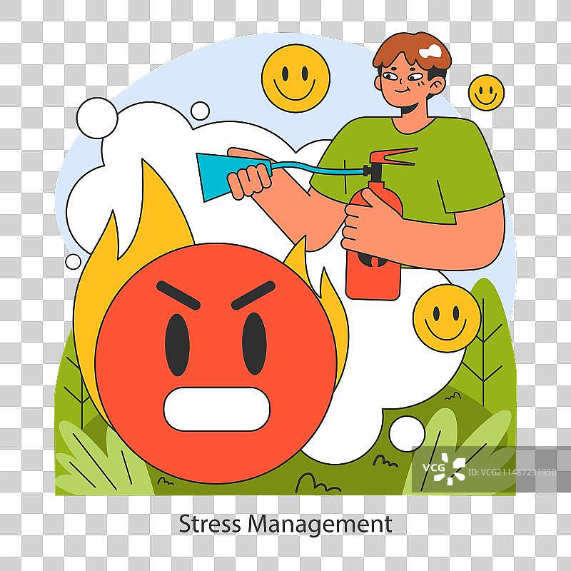 多巴胺禁食扁平风格图片素材