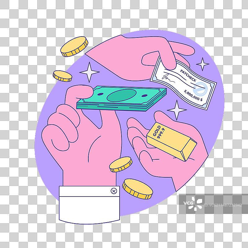 共同基金投资资产组合图片素材