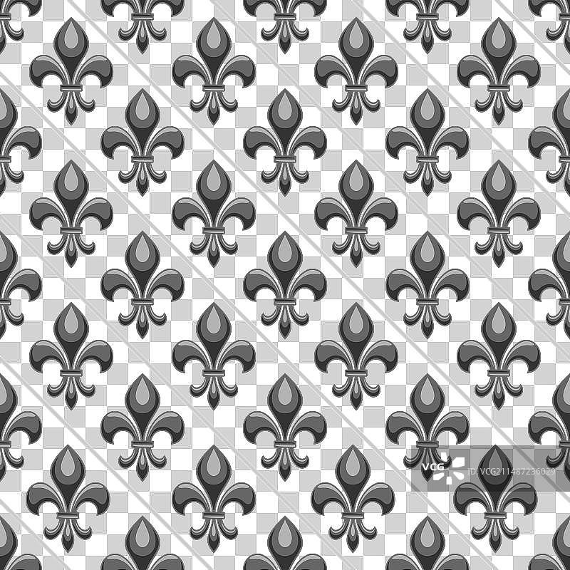 鸢尾花无缝图案图片素材