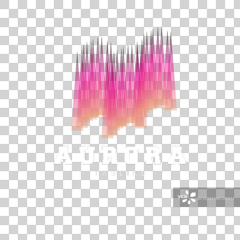 极光标志天空自然景观设计符号图片素材