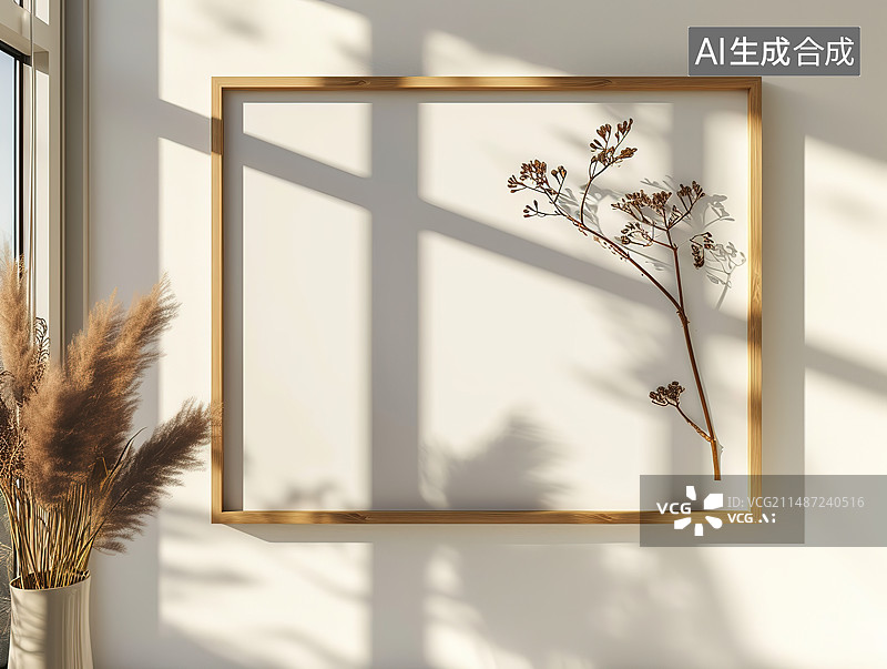 【AI数字艺术】家里靠墙的植物特写镜头图片素材