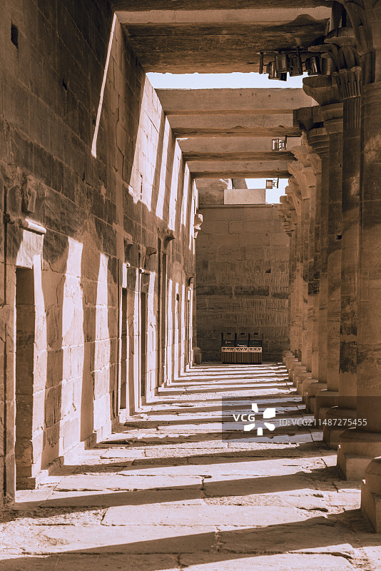 埃及阿斯旺菲莱神庙图片素材