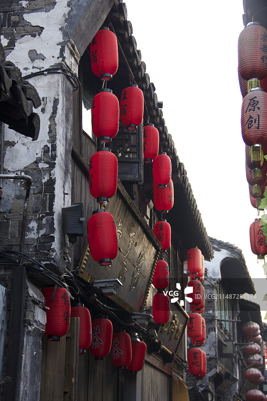 西塘古镇 灯笼 年味图片素材
