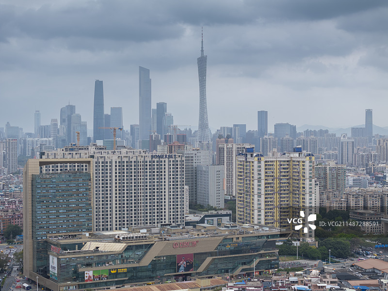 海珠区，广州塔，著名城中村——大塘村，住宅区，小区，城市更新改造，城市与建筑景观图片素材