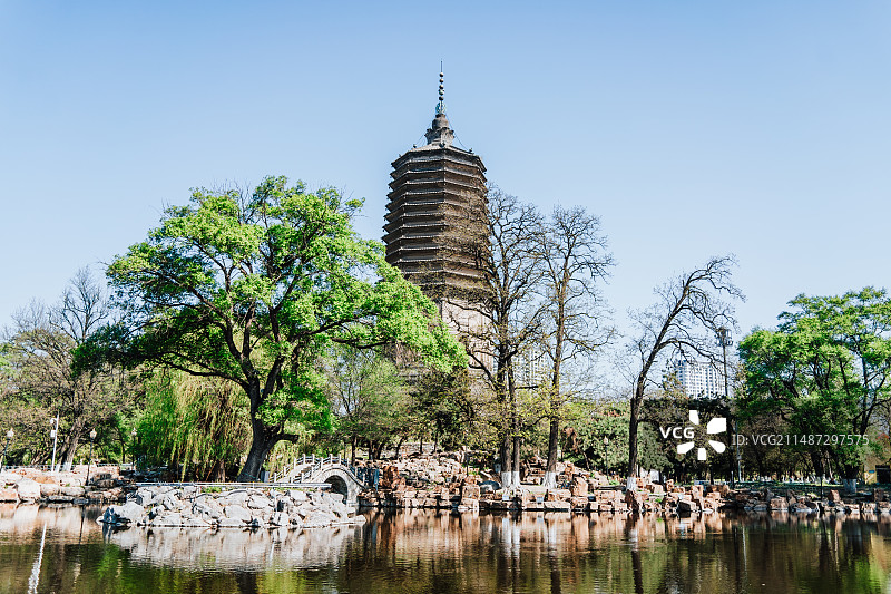 辽阳白塔公园图片素材