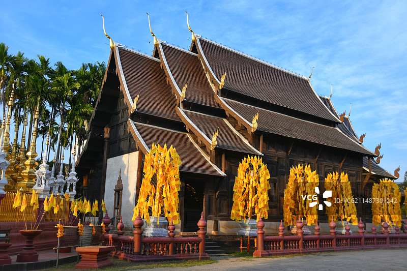 清迈盼道寺 Wat Phan Tao图片素材