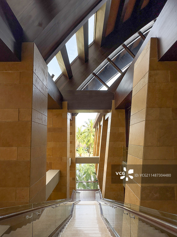 酒店大堂内部建筑结构图片素材