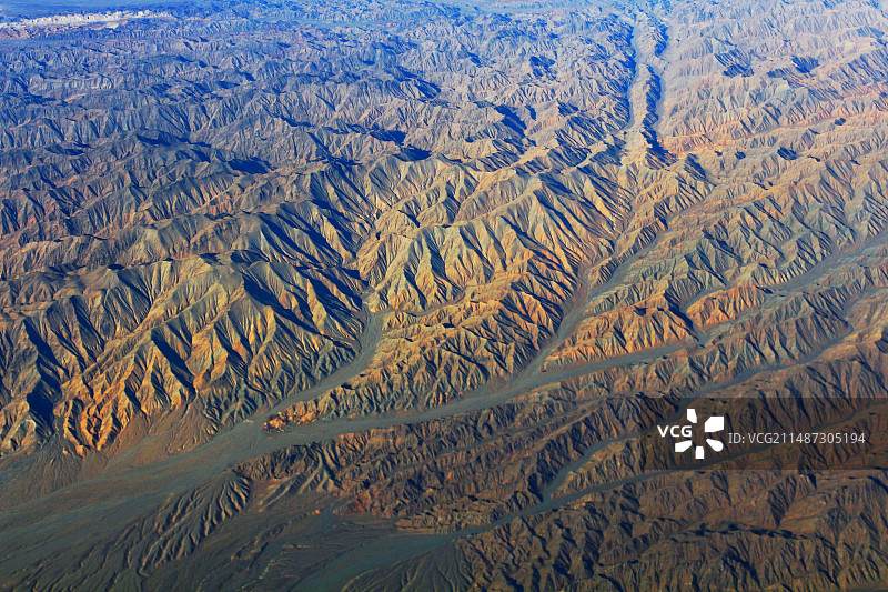 大地的褶皱与纹理图片素材