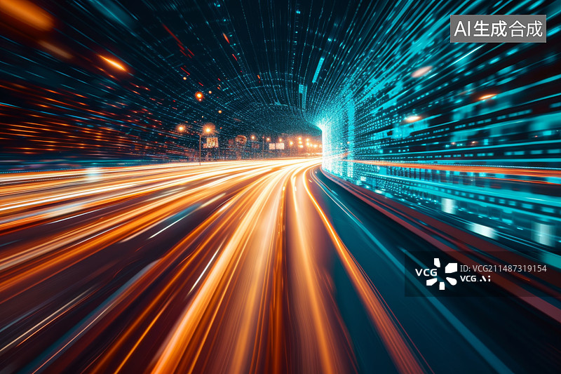 【AI数字艺术】科技概念背景图片素材