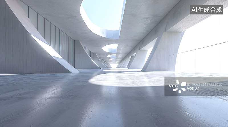 【AI数字艺术】建筑内部空间图片素材