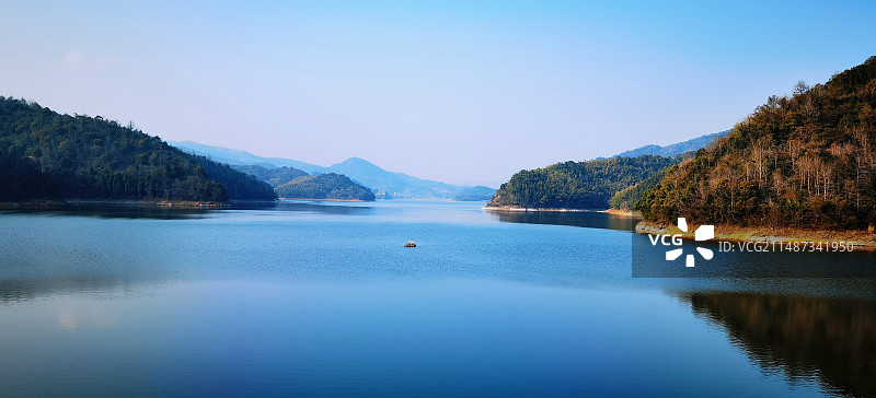 临海市溪口水库风光图片素材