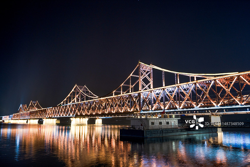 丹东鸭绿江断桥图片素材