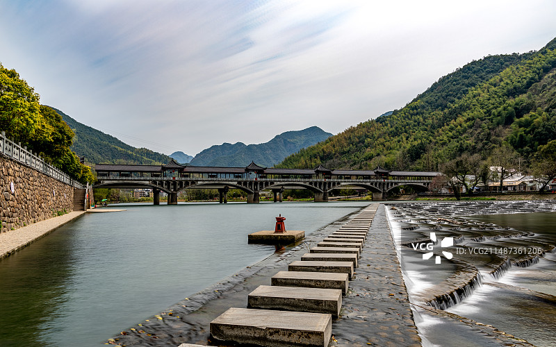 浙江龙鳞坝图片素材