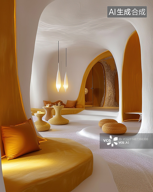 【AI数字艺术】室内空间住宅建筑图片素材