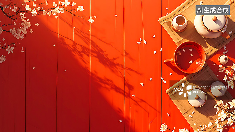 【AI数字艺术】茶文化饮茶杯子图片素材