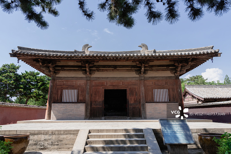 山西五台山唐代古建筑南禅寺图片素材