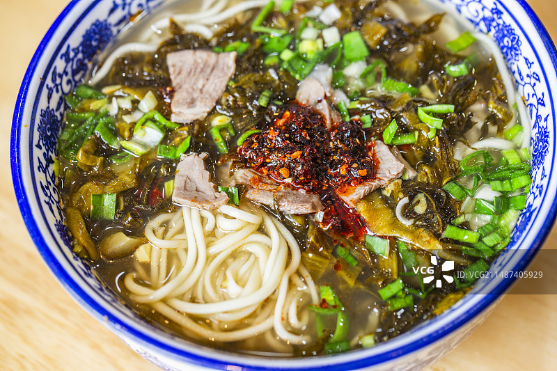 酸菜牛肉面图片素材