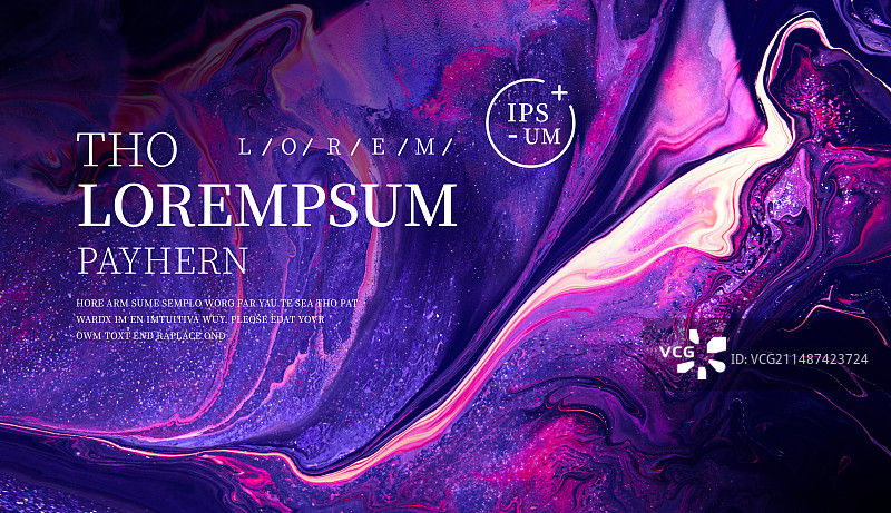 抽象流体艺术商业应用设计模板图片素材