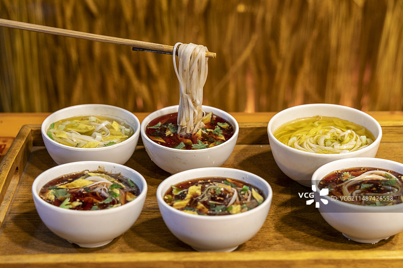 陕西省西安市永兴坊：武功旗花面图片素材