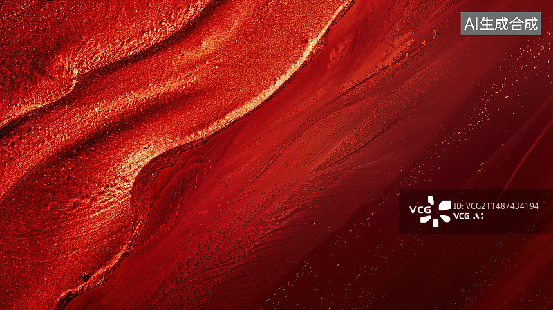 【AI数字艺术】红色抽象图案全帧拍摄图片素材