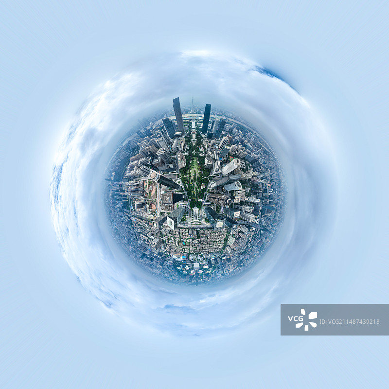 2023.9.9航拍广州珠江新城全景图图片素材