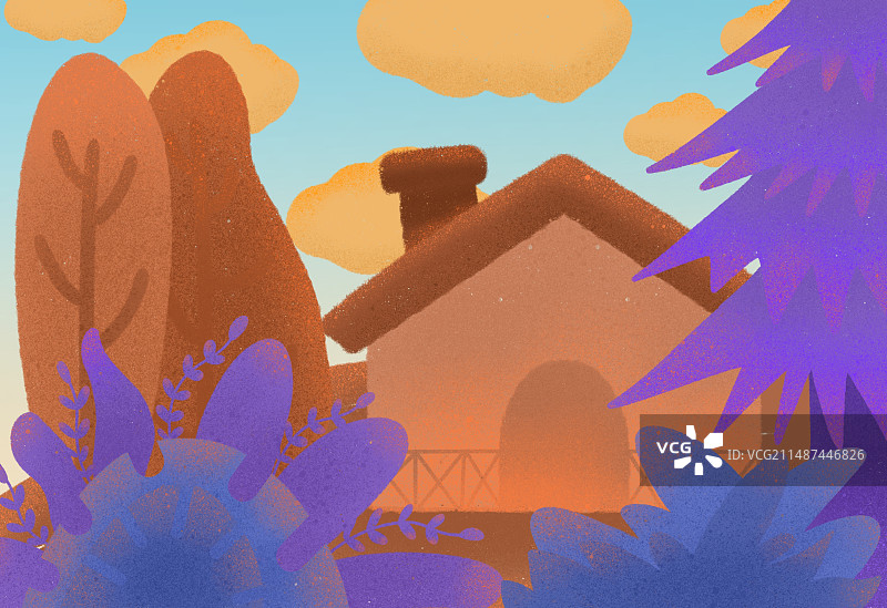 田园小屋生活图片素材