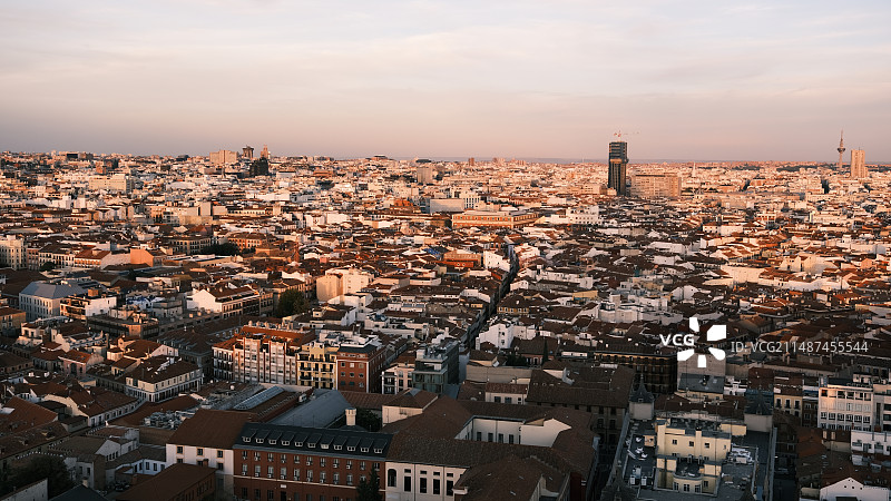 马德里落日图片素材