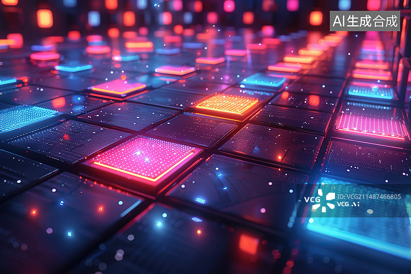 【AI数字艺术】电脑键盘按键特写背景图图片素材