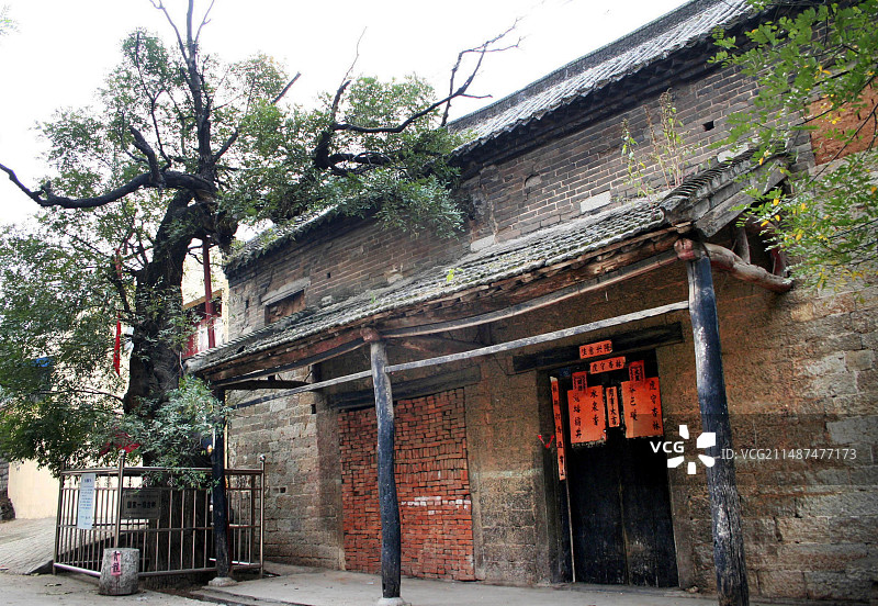 山东枣庄山亭区东山亭村古建筑图片素材