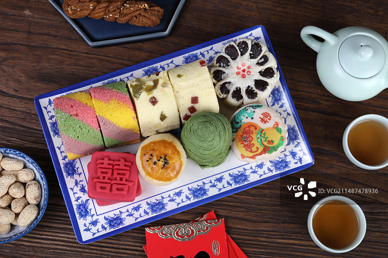 中国北京小吃糕点过年送礼礼物图片素材