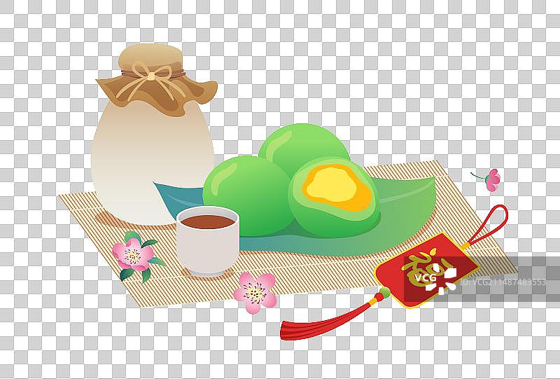 清明节青团矢量元素图片素材