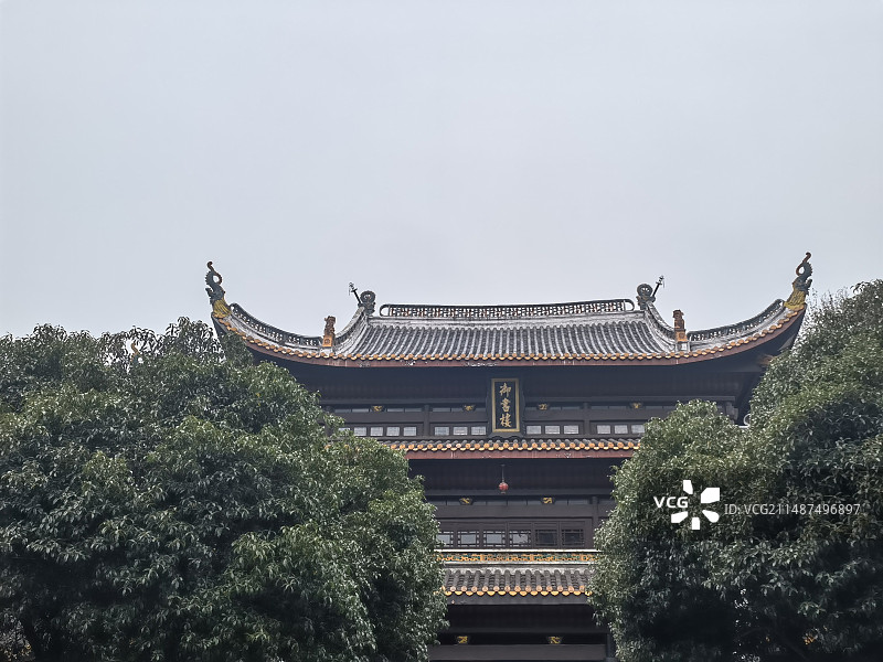 长沙岳麓书院御书楼图片素材