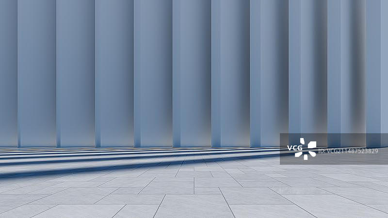 3D现代城市建筑及广场空地背景图图片素材