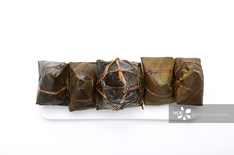 蛋黄栗子咸肉粽图片素材