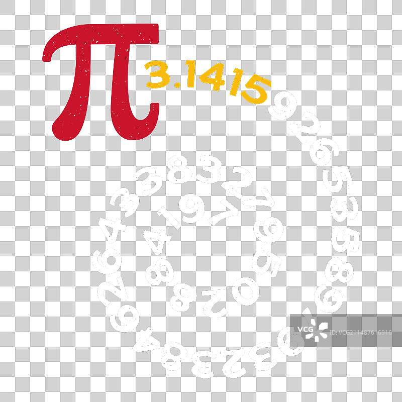 圆周率螺旋无理数数学图片素材