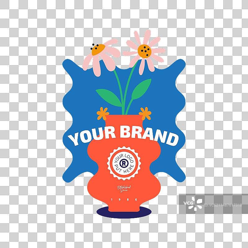 花朵标志18号图片素材