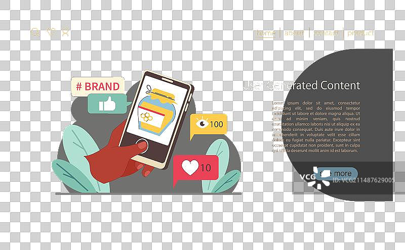 用户生成内容品牌展示图片素材