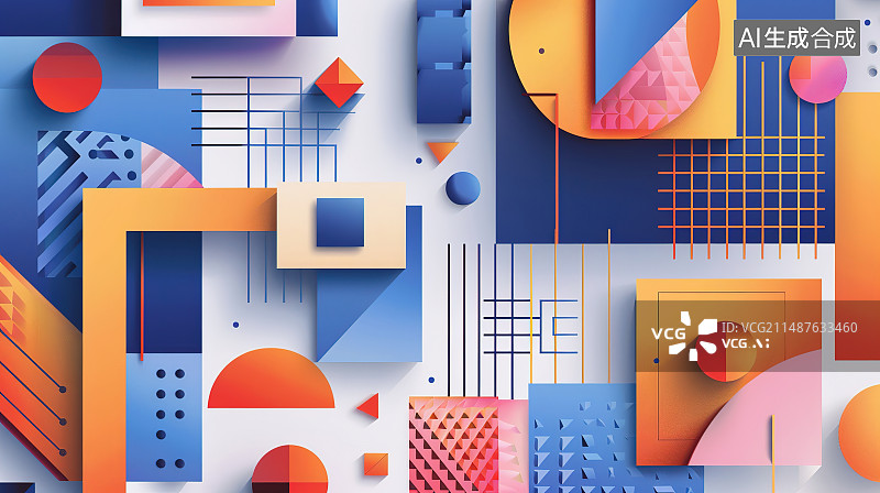 【AI数字艺术】正上方拍摄的彩色背景上的彩色铅笔图片素材