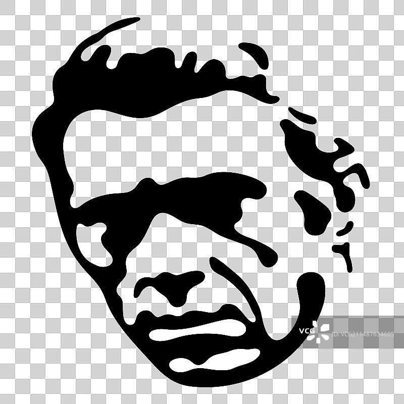 史蒂夫·麦奎因的模版画像图片素材