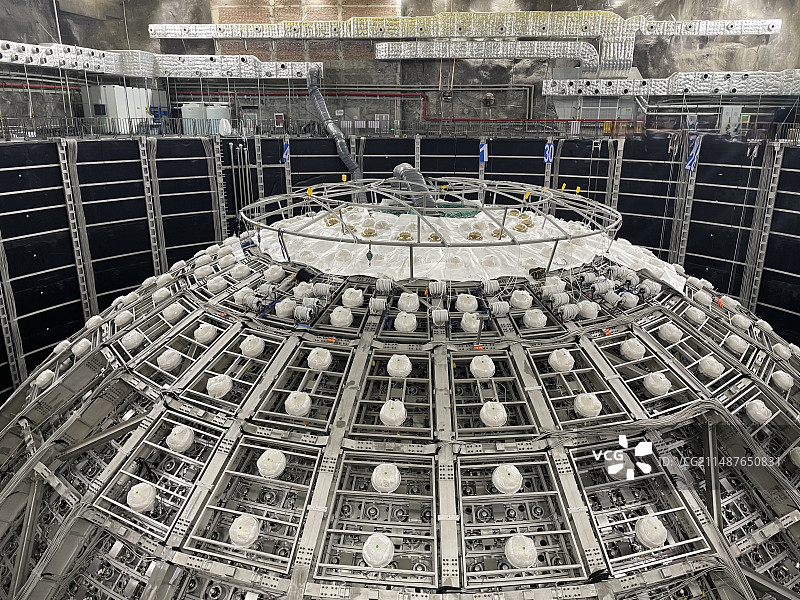 广东江门中微子实验中心探测器图片素材
