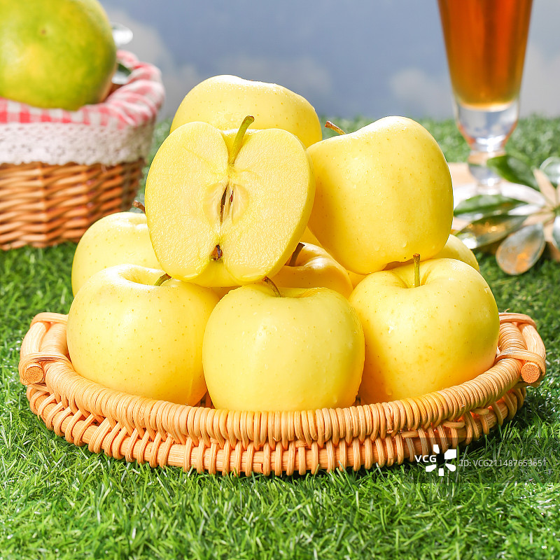 黄元帅苹果图片素材