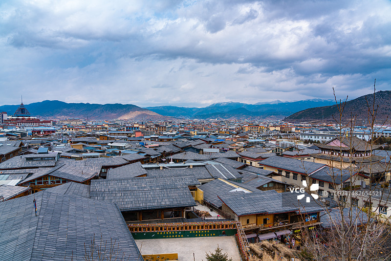 香格里拉独克宗古城图片素材