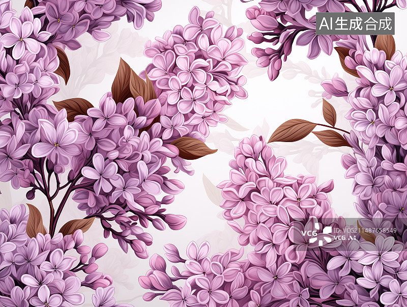 【AI数字艺术】紫罗兰图片素材